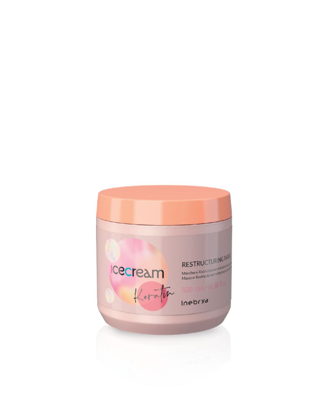 ماسک مو بازسازی کننده حاوی کراتین 500 میل آیس کریم